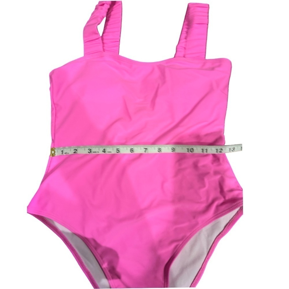 Zaful Pink Scrunched Strap One piece Bathing suit Size M - Picture 9 of 9